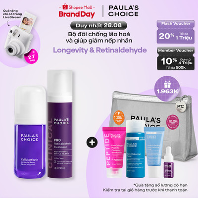 Bộ đôi chống lão hóa chuyên sâu & giảm nếp nhăn Longevity Serum & Retinal Serum 2250-1501