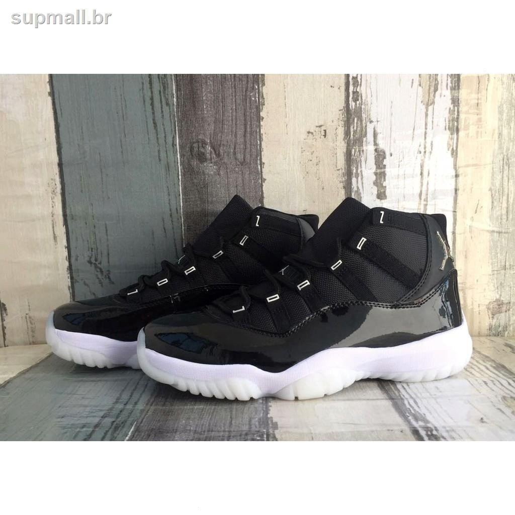 Bwrv mới 2020new Air Jordan 11 aj11 giày bóng rổ cổ điển cao (sinh nhật lần thứ 25) bạc đen 36-46 u0
