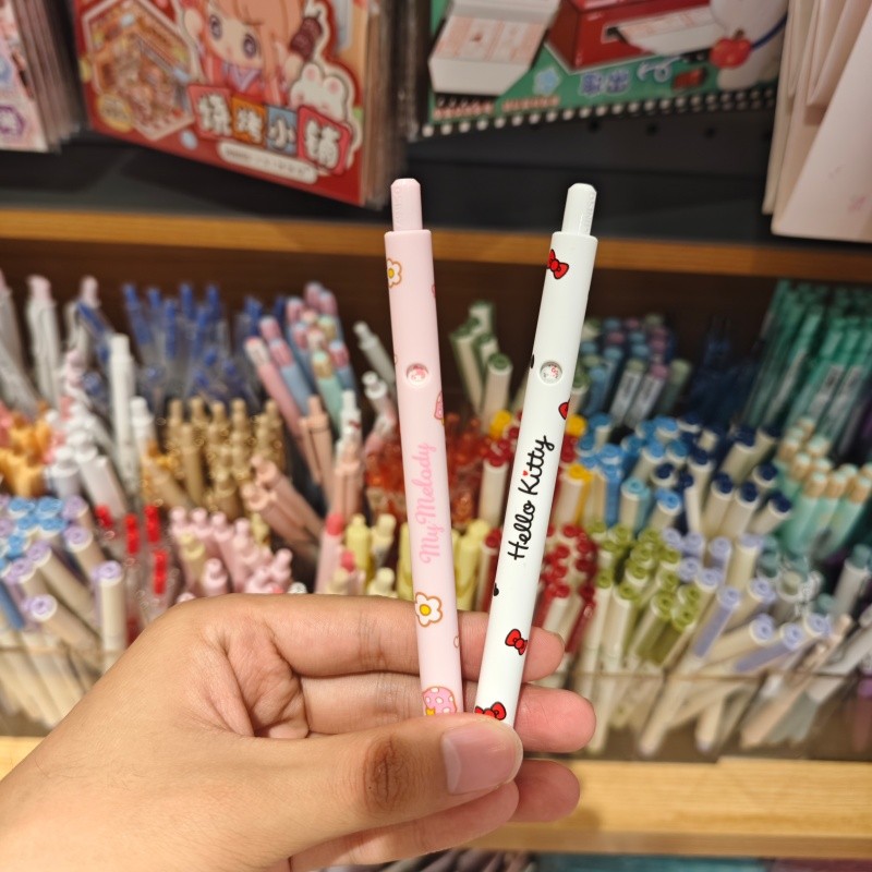 Bút Gel cảm xúc đẩy MINISO Premium Hello Kitty Hello Kitty 0,5mm màu đen MINISO