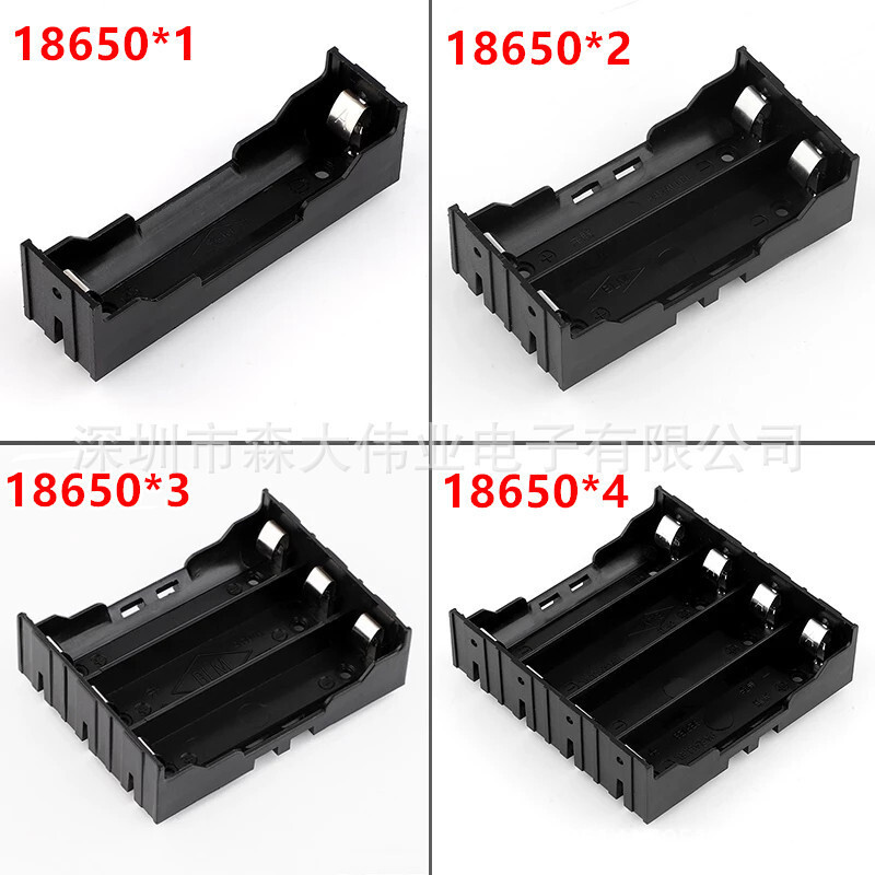 18650 Hộp Pin 1 Phần 2 Phần 3 Phần 4 Phần Giá Đỡ Pin PCB / Bảng Cắm / Pin / DIYmnowztf