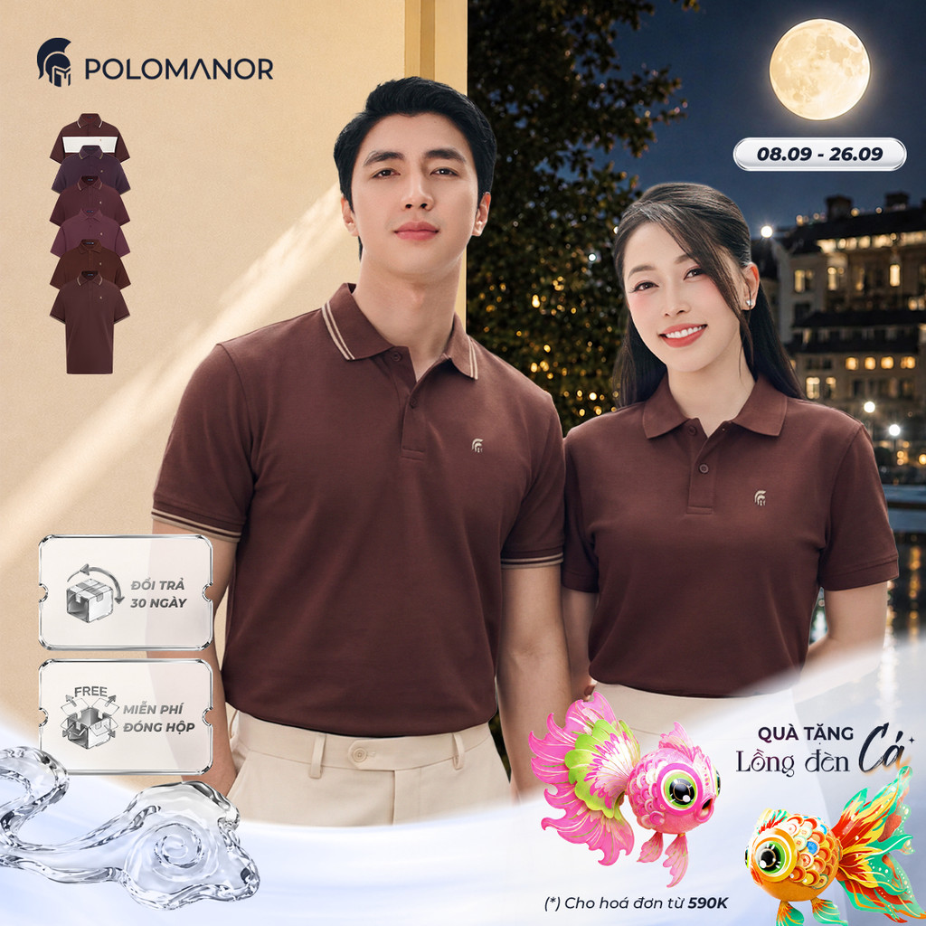 [DEAL LỄ 2/9] [BEST SELLER] Áo polo nam Đỏ, POLO QUỐC DÂN vải cá sấu Cotton Interlock / Diamond - PO