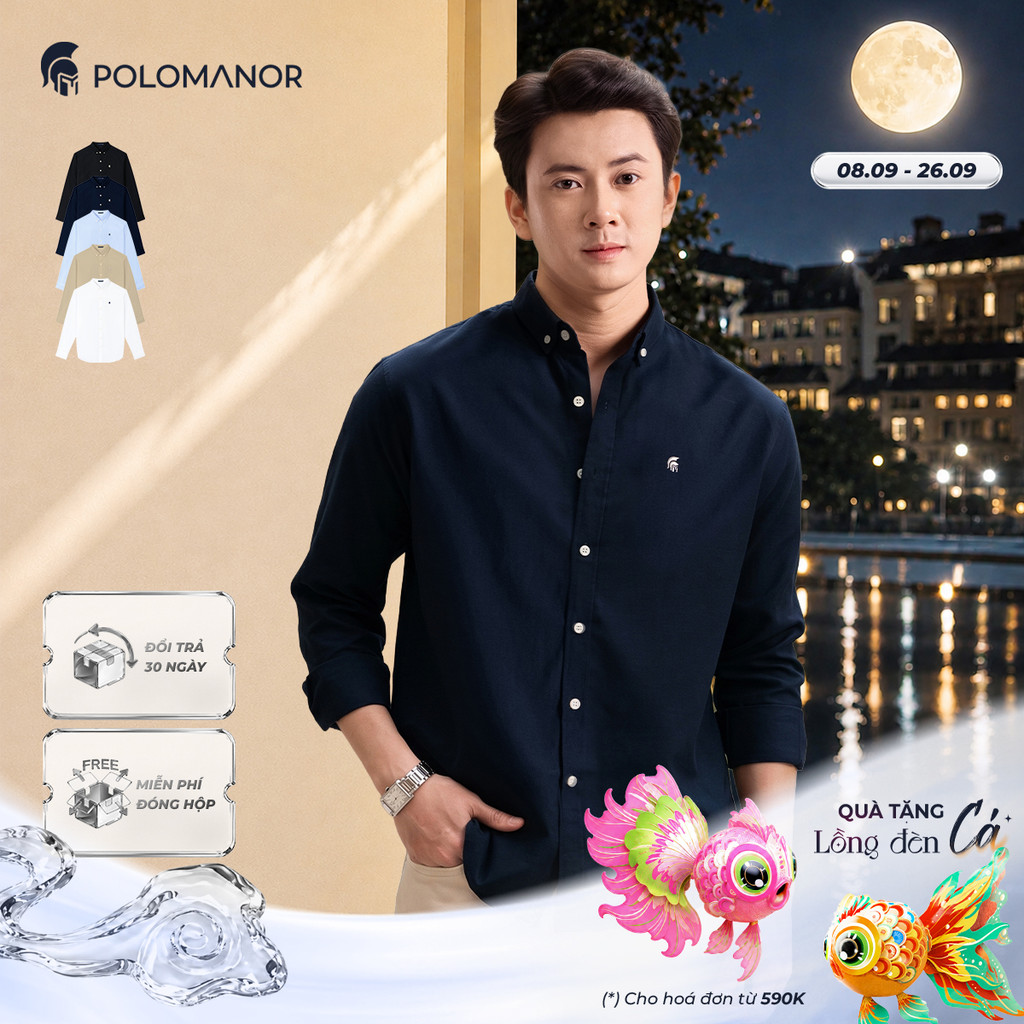 [DEAL LỄ 2/9] [BEST SELLER] Áo sơ mi nam tay dài OXFORD PREMIUM, BST SMART CASUAL, Cao Cấp, Thanh Lị
