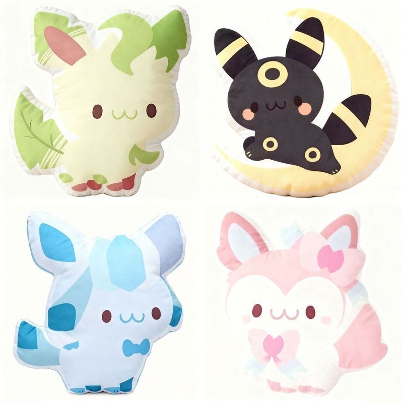 Eevee Evolution Sang Trọng Đệm Dễ Thương Pokemon Gối Sofa Đầu Giường Hoạt Hình Quà Tặng Sinh Nhật