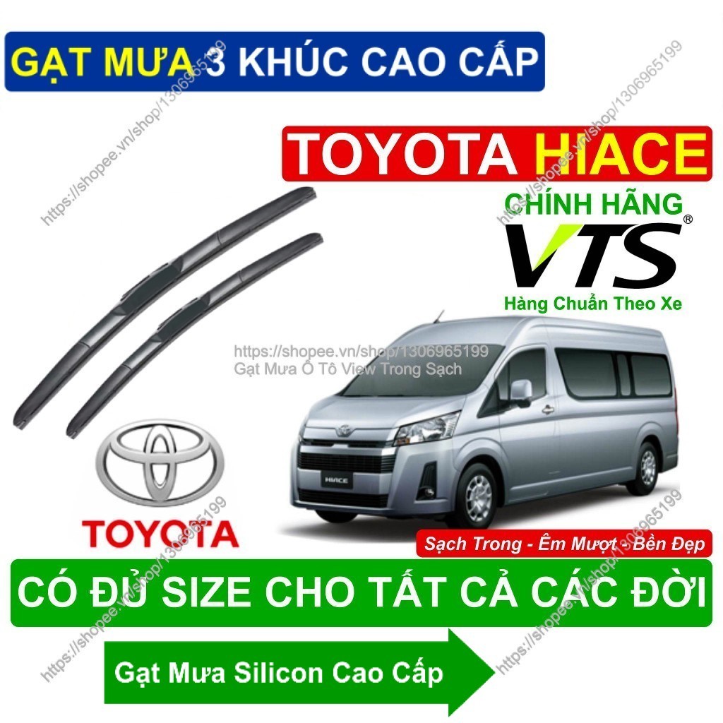 Gạt Mưa 3 Khúc Cao Cấp. Gạt Mưa Kính Lái Toyota Hiace. Cặp Gạt Mưa Kính Lái Toyota Hiace.  Toyota Hi