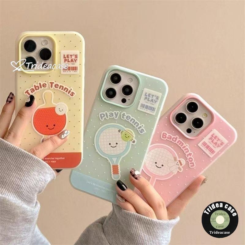 Ốp Lưng IPhone 15 17 13 11 16 14 12 Pro Max XR XS MAX 17Plus Vợt Bóng Bàn Vợt Tennis Vợt Cầu Lông Mớ