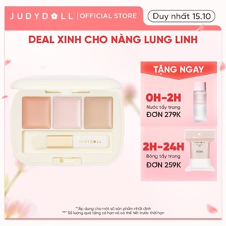 Kem Che Khuyết Điểm 3 Màu JUDYDOLL Che Phủ Siêu Nhẹ Triệt Sắc Giúp Hiệu Chỉnh Màu Da Kiềm Dầu Lâu Trôi Chống Thấm Nước Suốt 24h