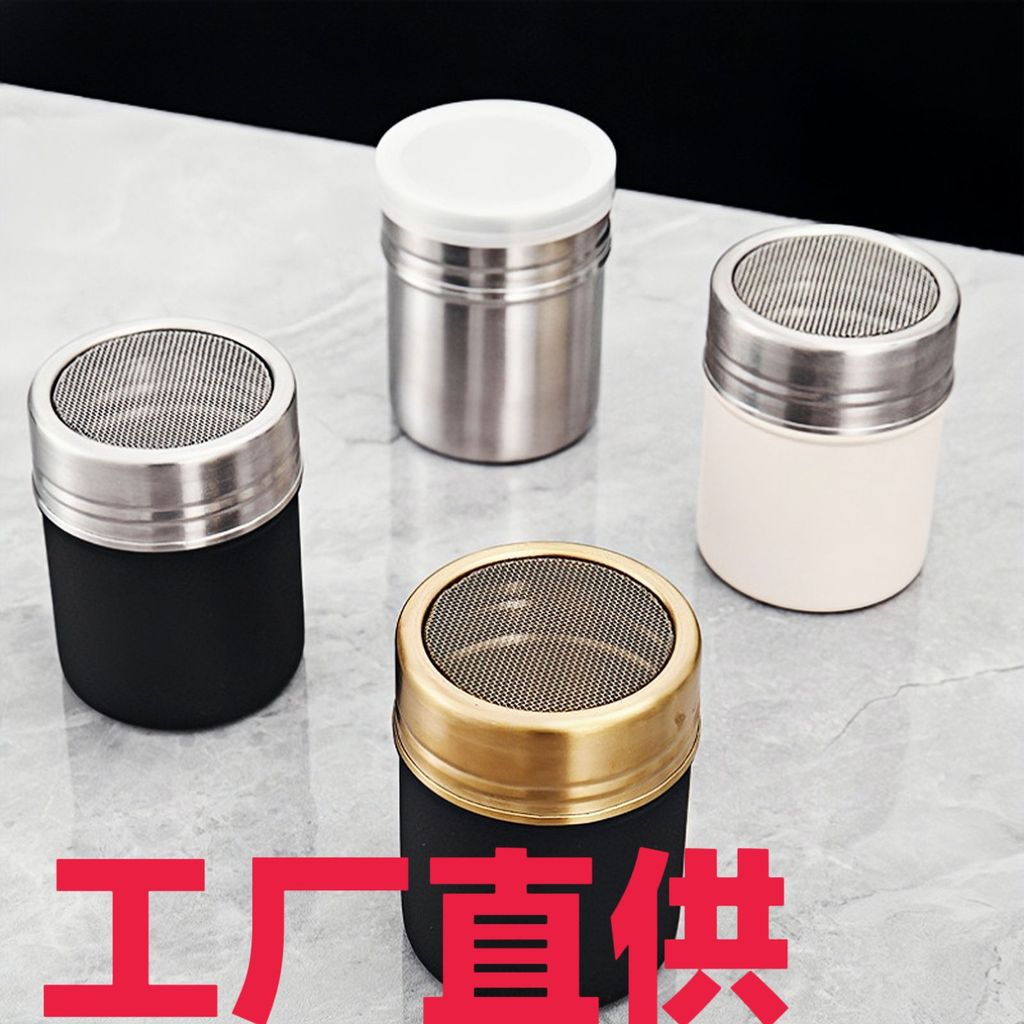 Ống hút bụi bằng thép không gỉ có nắp chống bụi Bụi Dusk Cocoa Bụi Dusk Pepper Shaker Thịt nướng biể