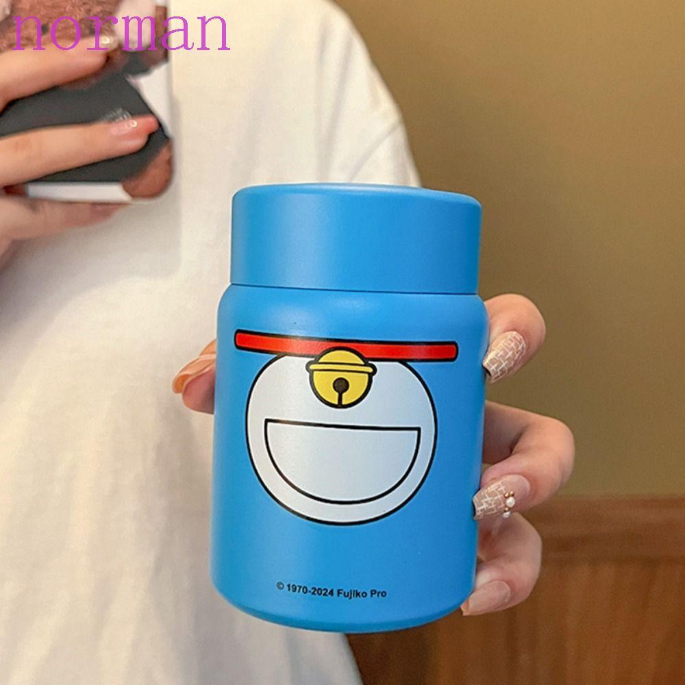 NORMAN Doraemon Thermos Cup, Cartoon Mini Doraemon Insulated Bottle, Creative Good-Looking Kawaii An