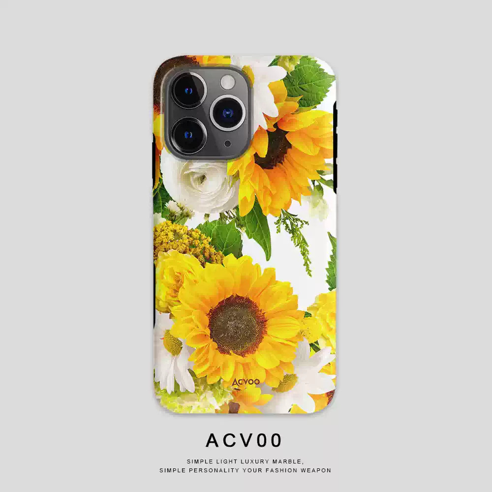Thích hợp cho iPhone 14 13 ProMax Sunflower Matte Vỏ cứng chống sốc 12 ProMax 17 Pro XSMAX 11 ProMax