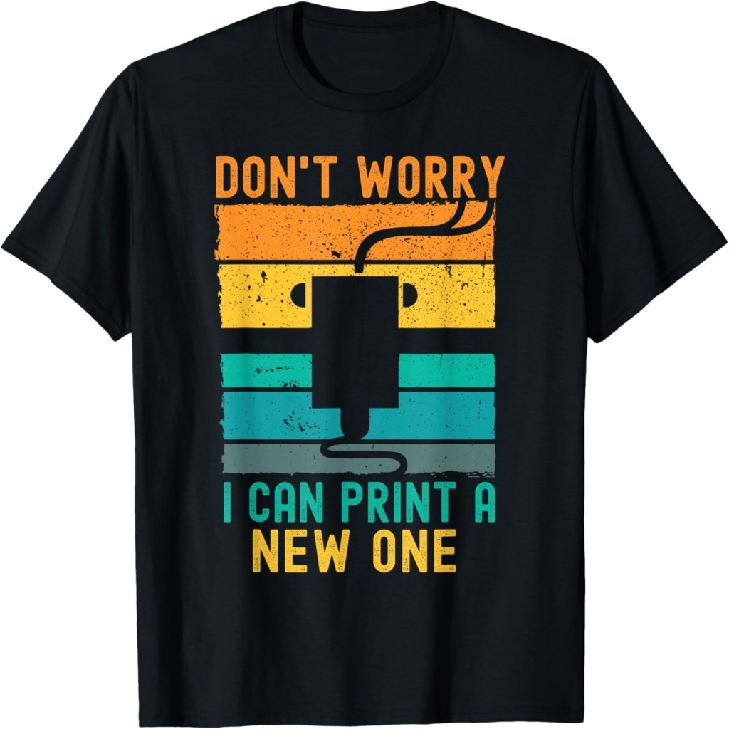 Áo thun 3D Printer Vintage R Present idea for Geeks 3D Printing T-Shirt