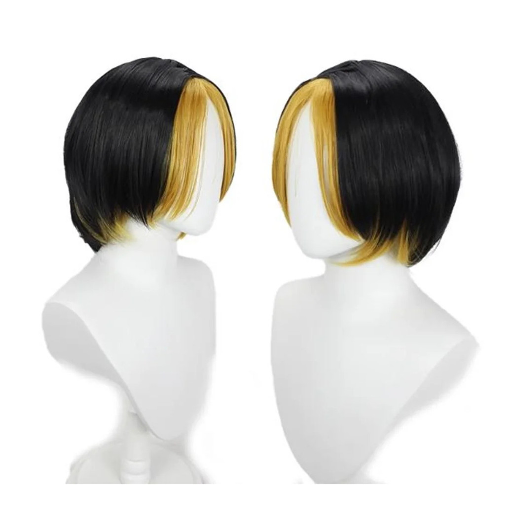 Hikaru no Go Cosplay Shindo Hikaru Tóc Giả Cosplay Tóc Vàng Lớp Đen Anime Tóc Giả