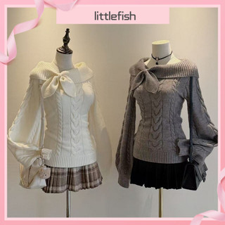 [Lilisi] Áo len thỏ nút tai cổ điển, phù hợp thời tiết thu đông với form ôm dáng slim-fit