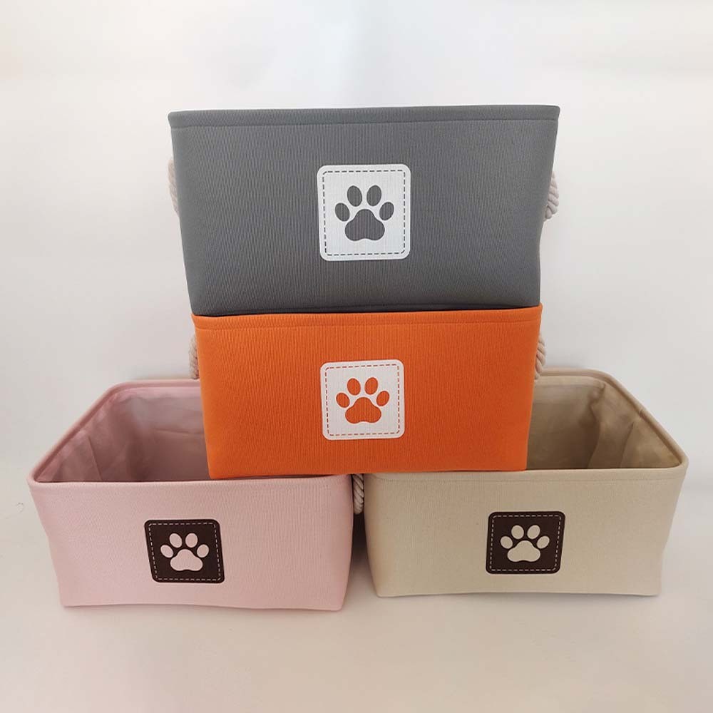 Pet Toys Storage Basket Home Storage Basket Clothes Books Miscellaneous Storage Organizer Collapsibl