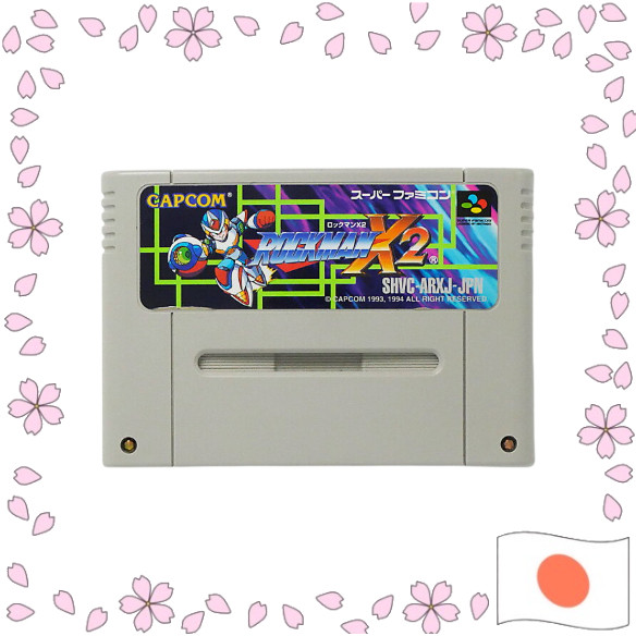 Super Famicom Rockman X2 (Original Japanese) SFC SNES Classic Action Platformer Game Cartridge Direc