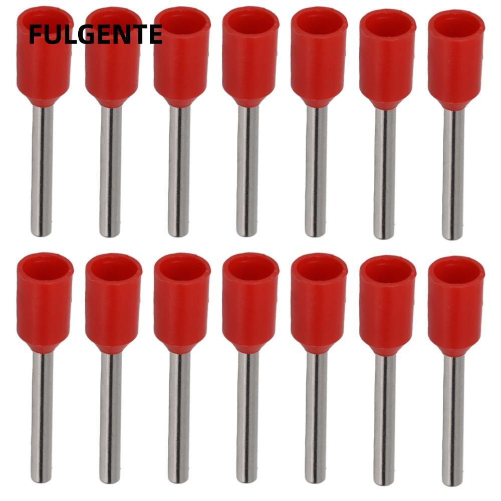 Bộ đầu nối Ferrule dây FULGENTE 1000 chiếc, dành cho thiết bị đầu cuối Ferrules cách nhiệt màu đỏ AW