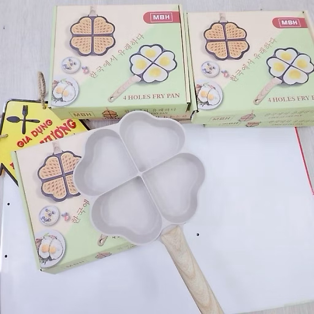 [CHÍNH HÃNG]Chảo Chiên Trứng 4 Ngăn (Dùng Được Với Bếp Từ) Chảo Chống Dính Bếp Từ Mini
