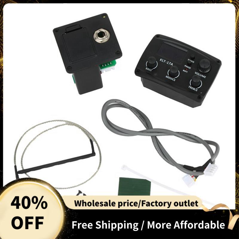 Acoustic Guitar EQ Preamp với Digital Procedding Tuner 3 Band EQ Equalizer với Tuner Guitar Pickup