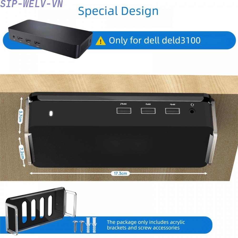 {WELV}Wall Mount For Acrylic Stand for Dell D3100 Docking Station Precision Fit Design