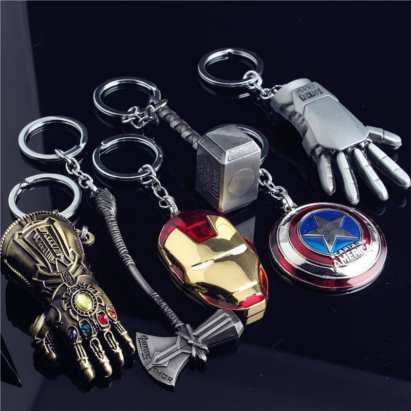 Killer Unlimited Gloves Keychain Pendant Avengers More than 4 Iron Man Shield Men's Car Latest rZli