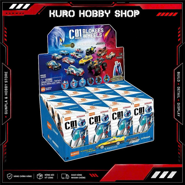 BLOKEES C01 Blokees Wheels Ultraman - Mô hình gacha lắp ráp Blokees