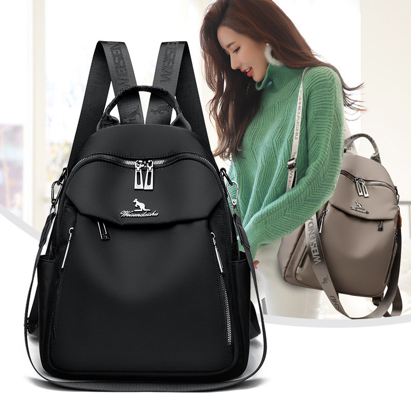 Waterproof Oxford Cloth Versatile Women's Backpack Casual Commuting Large Capacity Waterproof Backpa