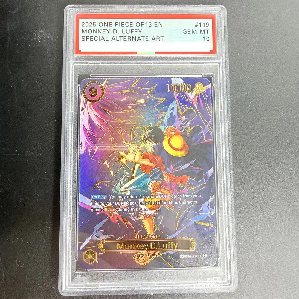 Thẻ đánh giá PSA10 DIY ONE PIECE 2025 OP13 EN MONKEY D. LUFFY OP09-119 Bộ sưu tập Thẻ Sao chép 10 đi