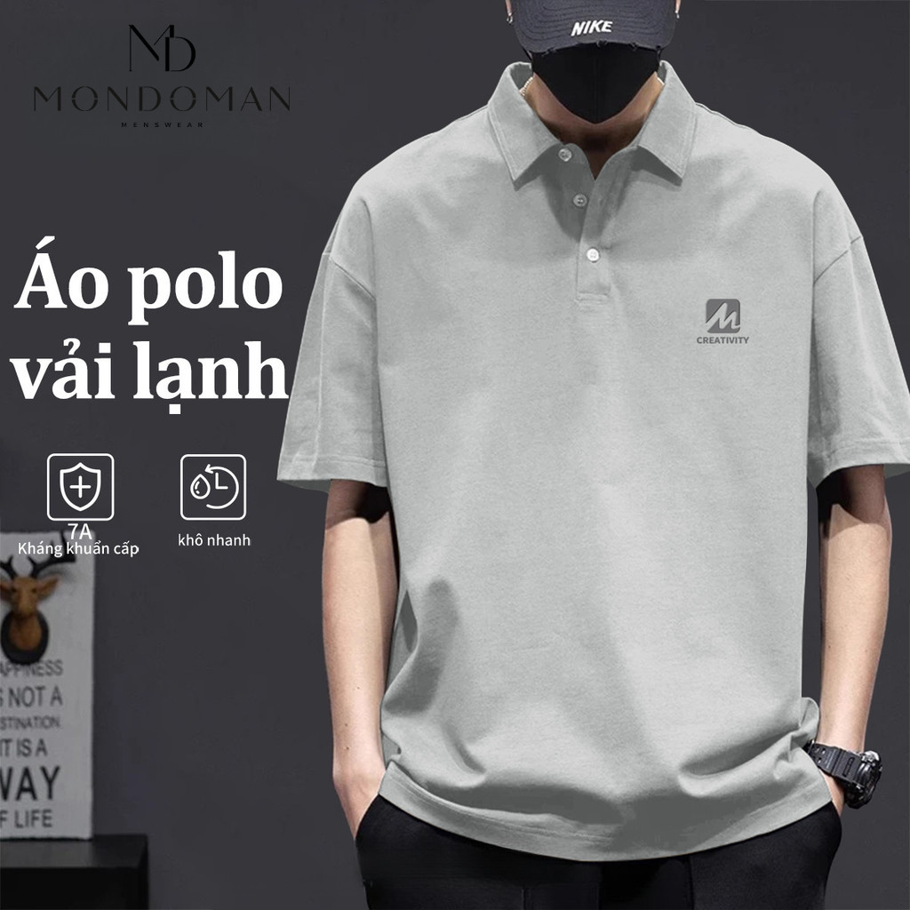 VANTAGE áo polo nam thư giãn size lớn rộng rãi đi picnic ngoài trời không gò bó (SGPOLO)