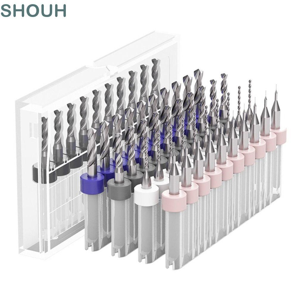 SHOUH Mini CNC Khoan Bit Punch Tool PCB Xoắn Khoan Gỗ CNC Khoan Khắc Bit CNC Phay Cắt CNC