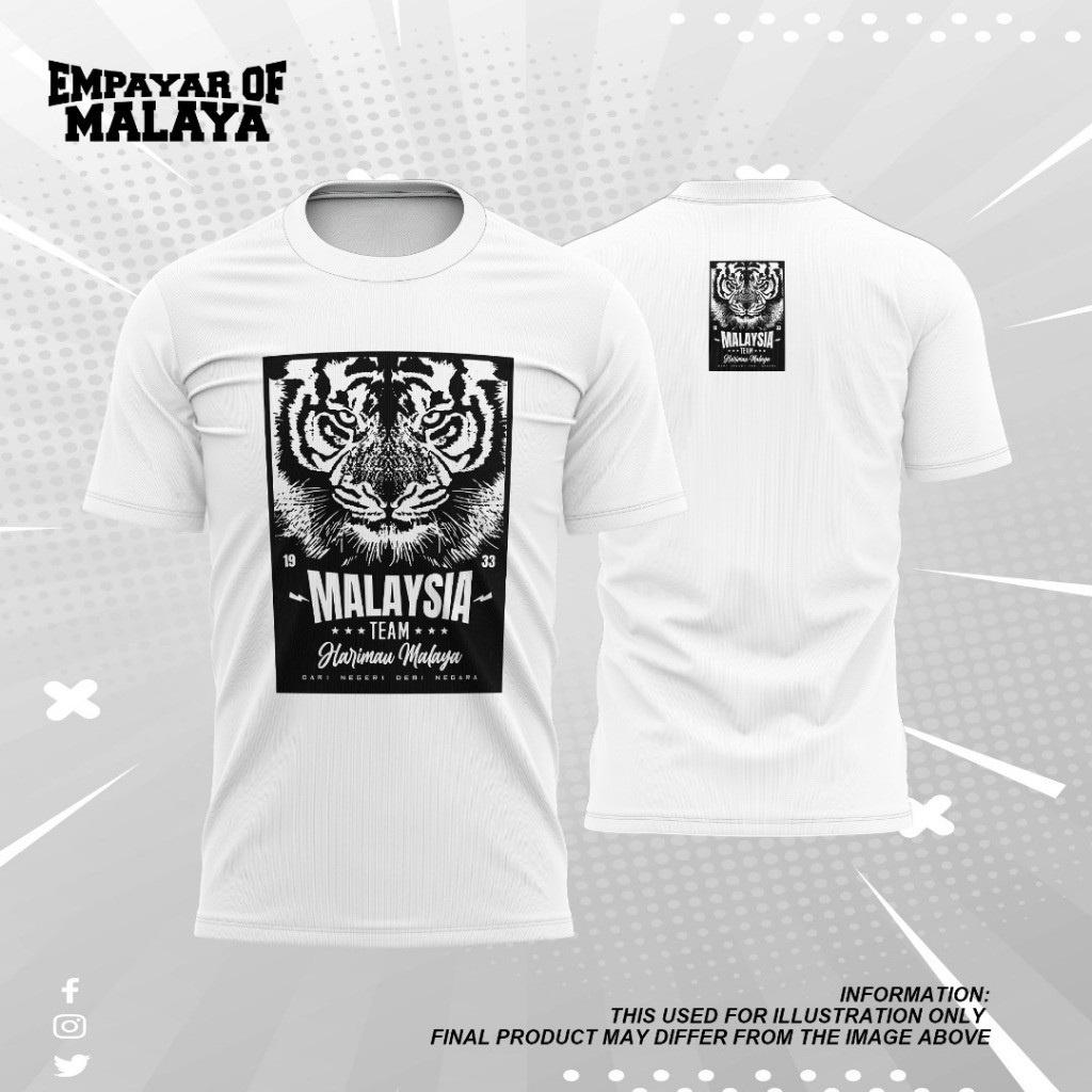 Empire of Malaya Code-33 Phiên bản giới hạn | Trắng | Cổ tròn | Cotton cao cấp