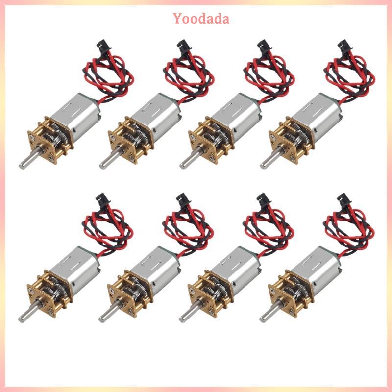 YOO 8 Chiếc 3V-6V Hộp Số Kim Loại Gear Giảm Tốc Động Cơ Giảm Trục 3 Mm Bền Đẹp