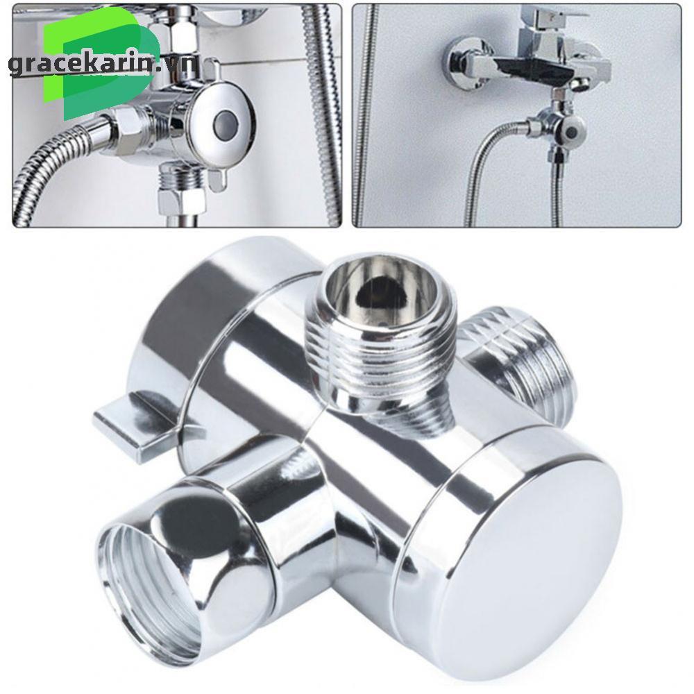 [GRCEKRIN-VN]Three-Way Shower Arm Mounted 3-Way Adjustable BSP Diverter Valve Shower Head
