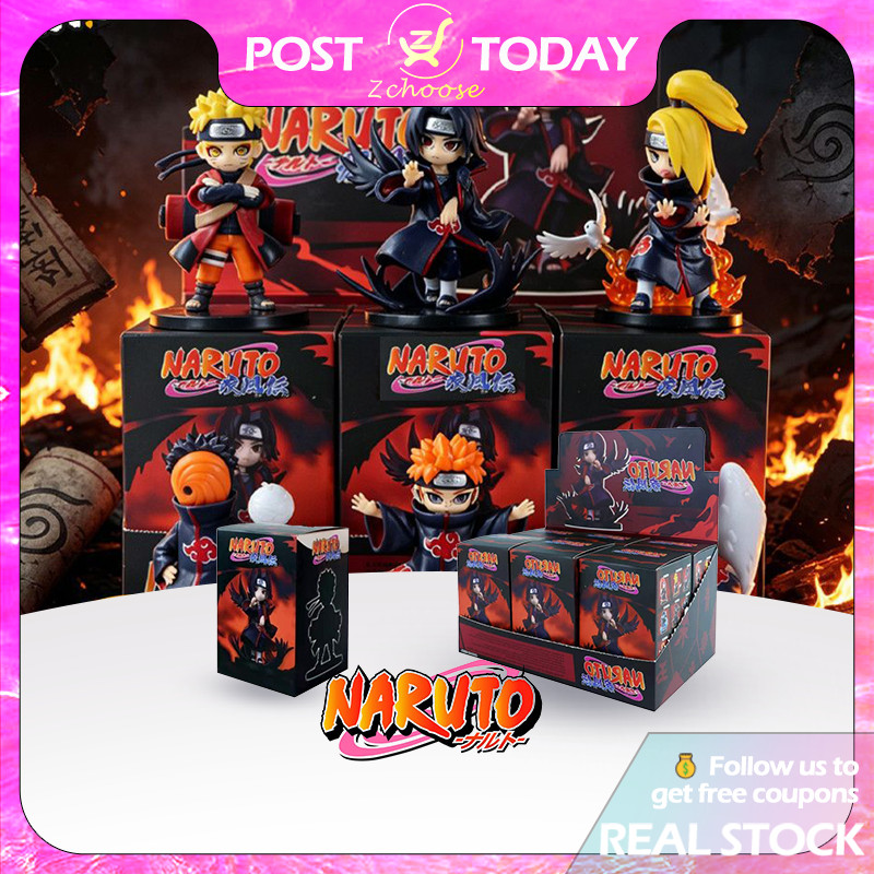 🇻🇳Sẵn hàng🇻🇳 Blind Box Naruto Shippuden Akatsuki figure mini trang trí ô tô bàn làm việc Naruto Itac