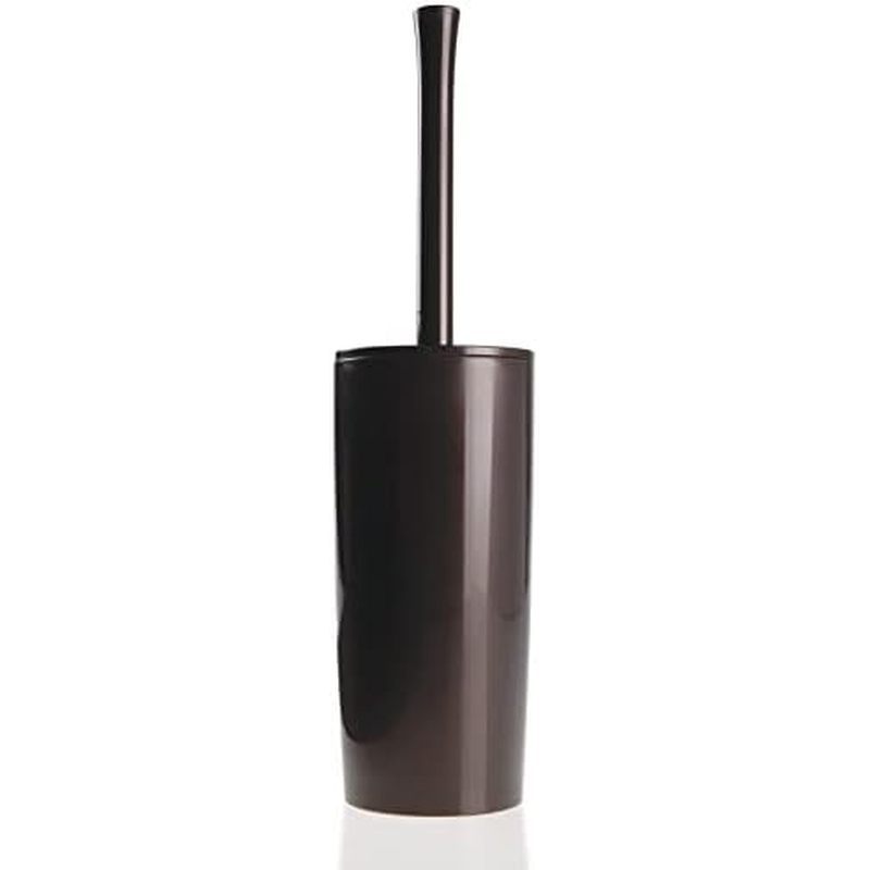 Bộ bàn chải và giá đỡ bát vệ sinh bằng nhựa mỏng mDesign, Máy chà sàn vệ sinh nhỏ gọn hiện đại cho n