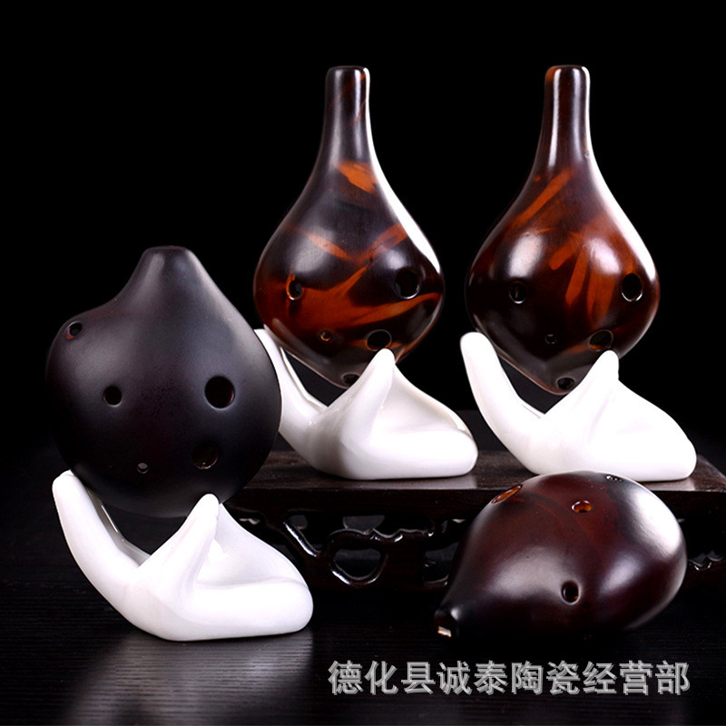 Chơi Chuyên Nghiệp Ocarina 6 Lỗ Alto c-Key Miệng Dài Hương Ocarina Nhạc Cụ Sáu Lỗ Giảng Dạy Phong Cá