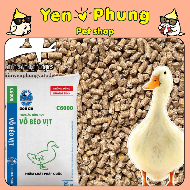 1kg Thức Ăn Hỗn Hợp Vỗ Béo Vịt C6000