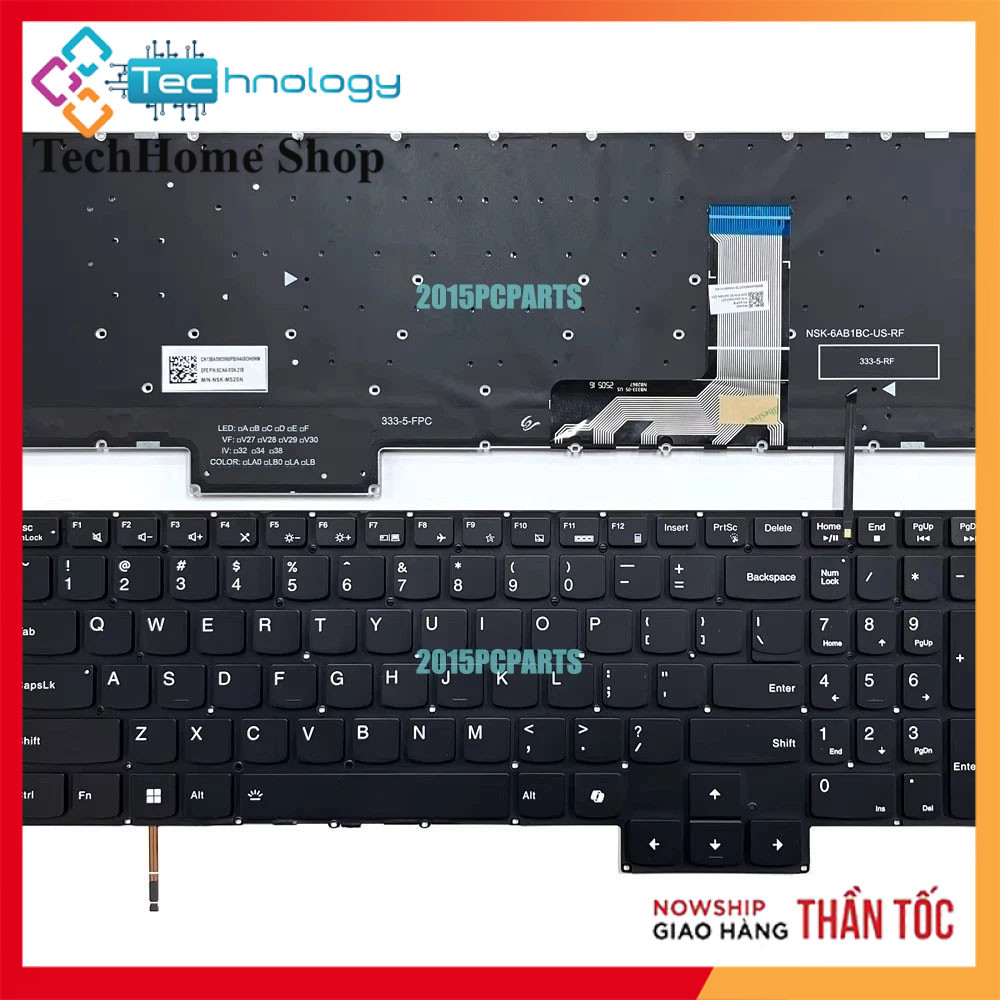 Bàn Phím Laptop Lenovo Legion 5i Gen 9 16IRX9 5 16IRX9 Y7000P IRX9 2024 Keyboard RGB