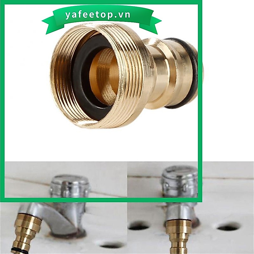 [TOP] Vòi đồng thau Đầu nối nhanh G3 / 4 Ống ren nam Bộ chuyển đổi ống
