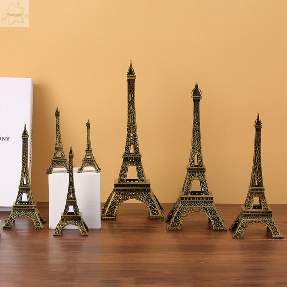 Mô hình tháp Eiffel AWNGD, Tượng tháp Eiffel 7 kích cỡ bằng đồng, Kim loại thiết kế tinh tế có hộp Đ