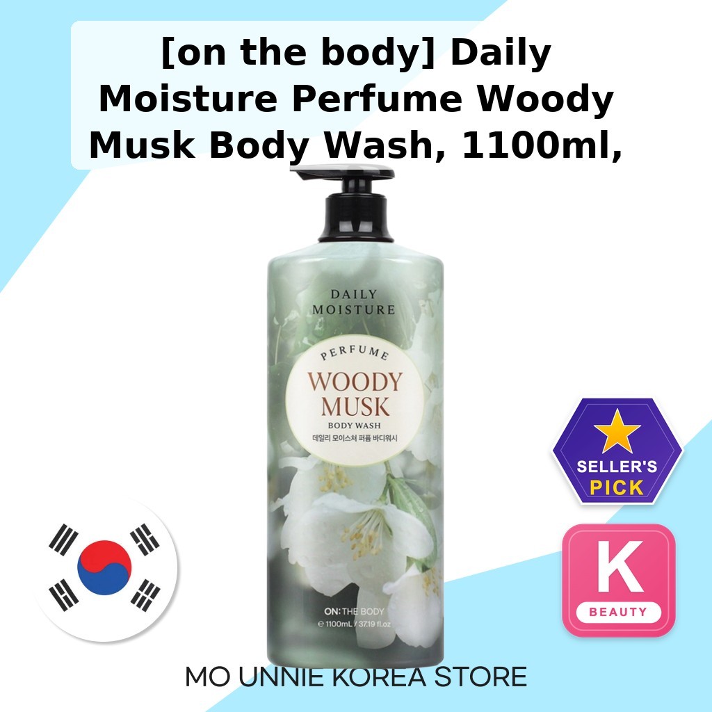 [Trên cơ thể] Nước hoa dưỡng ẩm hàng ngày Woody Musk Body Wash, 1100ml, 1pc / Sữa tắm Hàn Quốc / Hươ