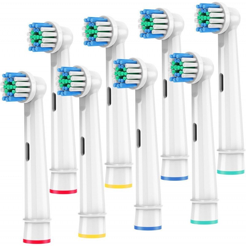 Đầu bàn chải đánh răng thay thế Tương thích với Oral B Braun, 8 gói Đầu bàn chải điện chuyên nghiệp 