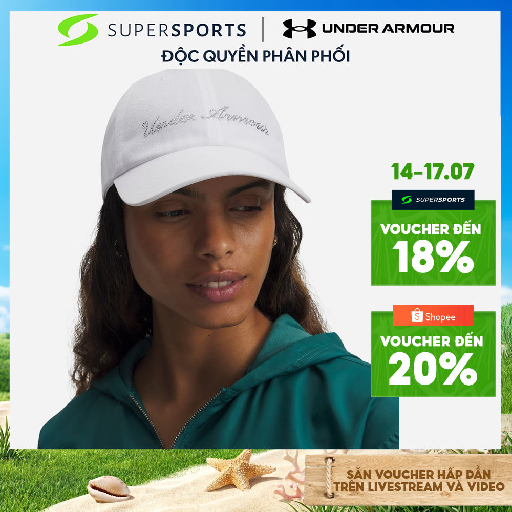 Mũ Lưỡi Trai Nữ Under Armour Essential Low Adjustable - 6012685-100