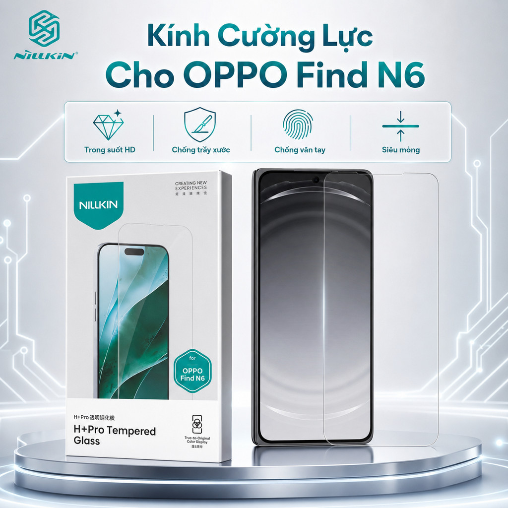 NILLKIN Cho OPPO Find N6 Kính Cường Lực Amazing H + Pro Phim Bảo Vệ Màn Hình