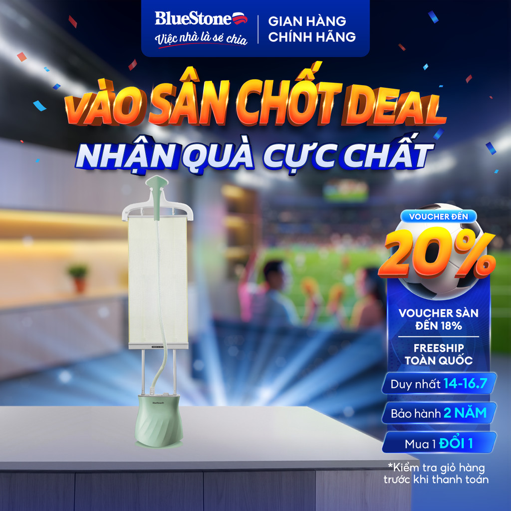 Bàn Ủi Hơi Nước Đứng Bluestone GSB-3947 2400W, Dung Tích Bồn Nước 1.5L