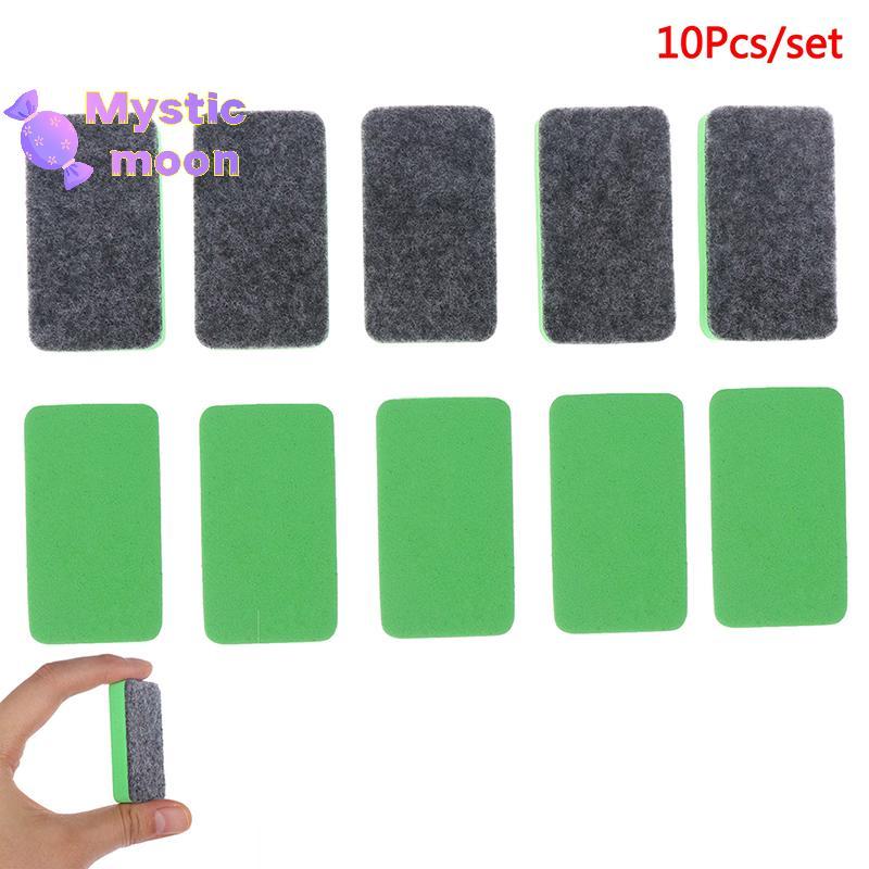 [Mystic] 10x Mini Whiteboard Dry Eraser Eraser Pen Board Kid Marker School Office Home [Mới]
