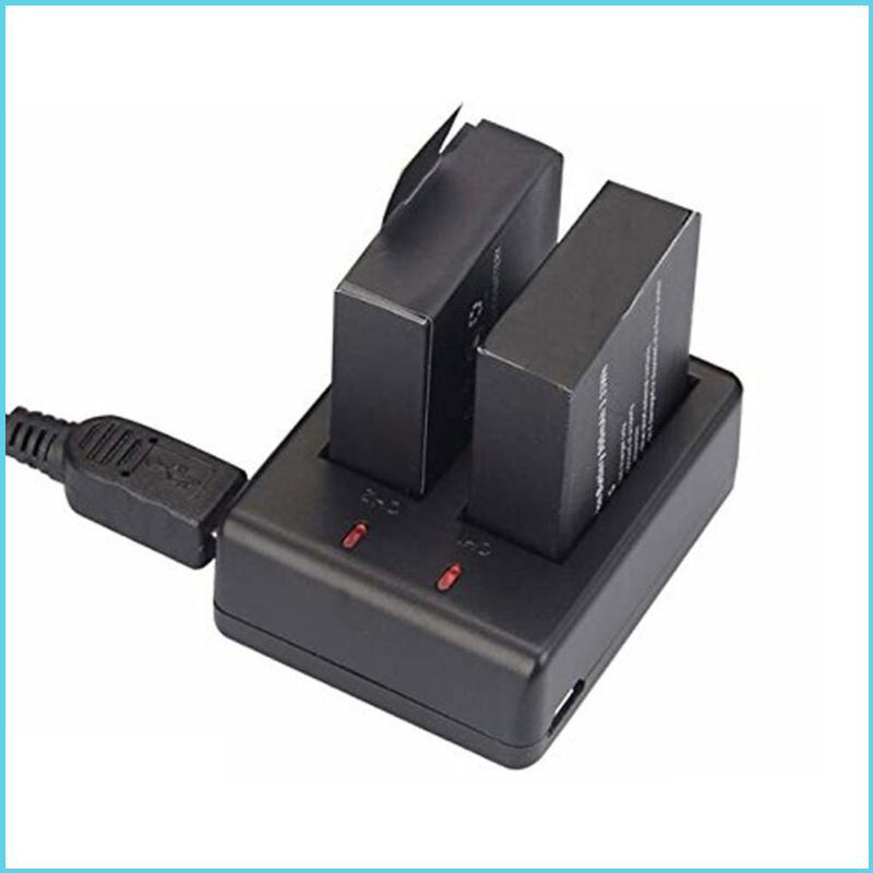 Bộ sạc thiết yếu RUN cho máy ảnh EKEN SJ4000 H9R Thiết kế khe cắm đôi