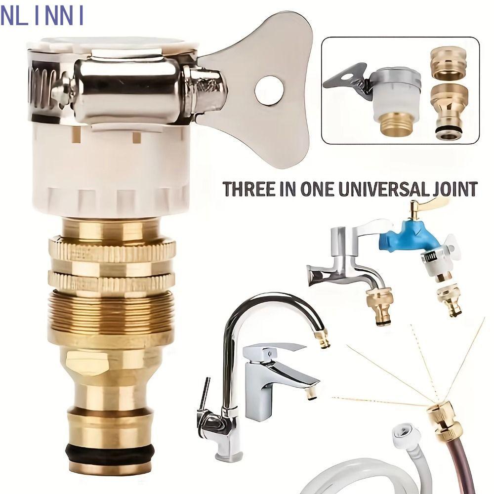 Bộ chuyển đổi vòi đa năng NLINNI 3 chiếc, Bộ chuyển đổi vòi 3 trong 1 15mm đến 20mm có thể điều chỉn