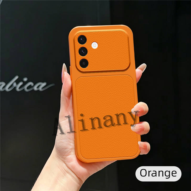 Dành Cho Samsung Galaxy A56 5G Ốp Lưng Silicon Mềm TPU Da PU Màu Trơn Ốp Lưng Cho Samsung A56 5G Vỏ 