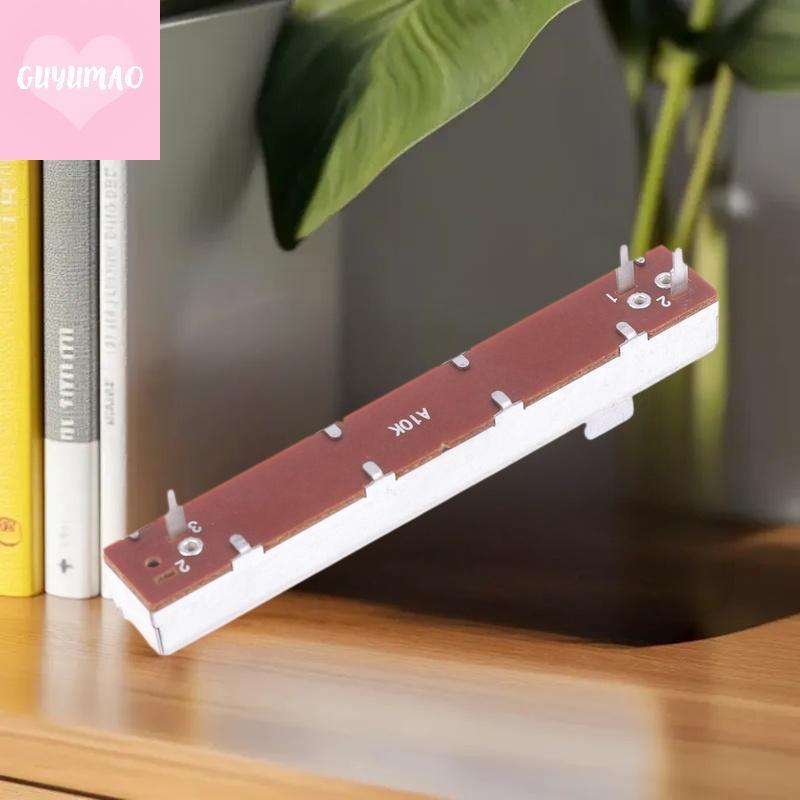 [guyumao] Máy đo điện áp đơn 3 chân 88mm A10K B10K Máy đo điện áp trượt thẳng Máy trộn kênh đơn Fade