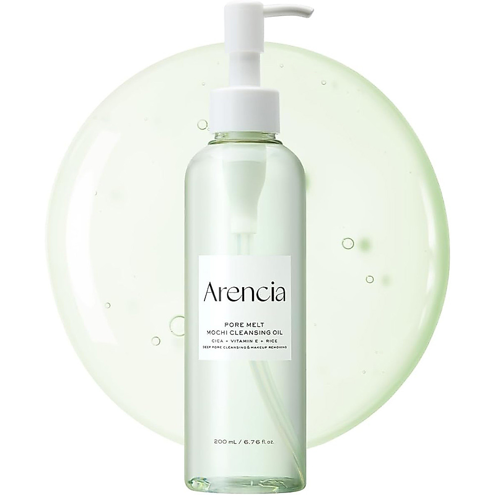 Arencia Pore Melt Mochi Cleansing Oil 200ml Gentle Makeup Remover Oil Deep Pore‑Cleansing Hydrating 