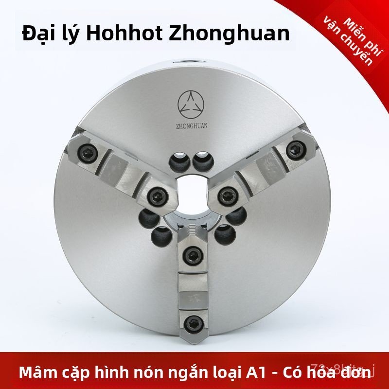 Mâm cặp 3 chấu côn ngắn Hohhot Zhonghuan chuyên dụng máy tiện CNC A type K11 250